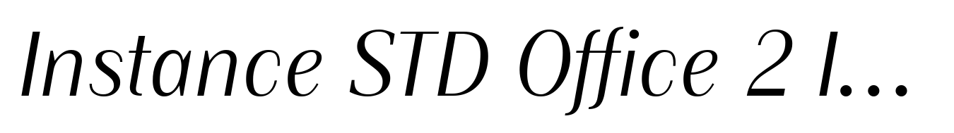 Instance STD Office 2 Italic
